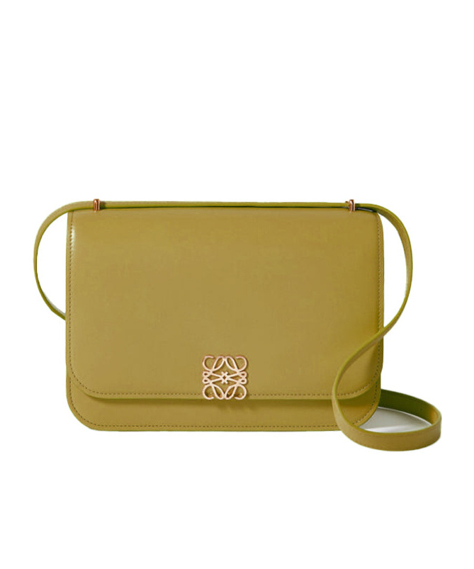 Loewe Flap Shoulder Bag In Green