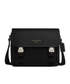 Coach Clamshell Crossbody Bag In Black