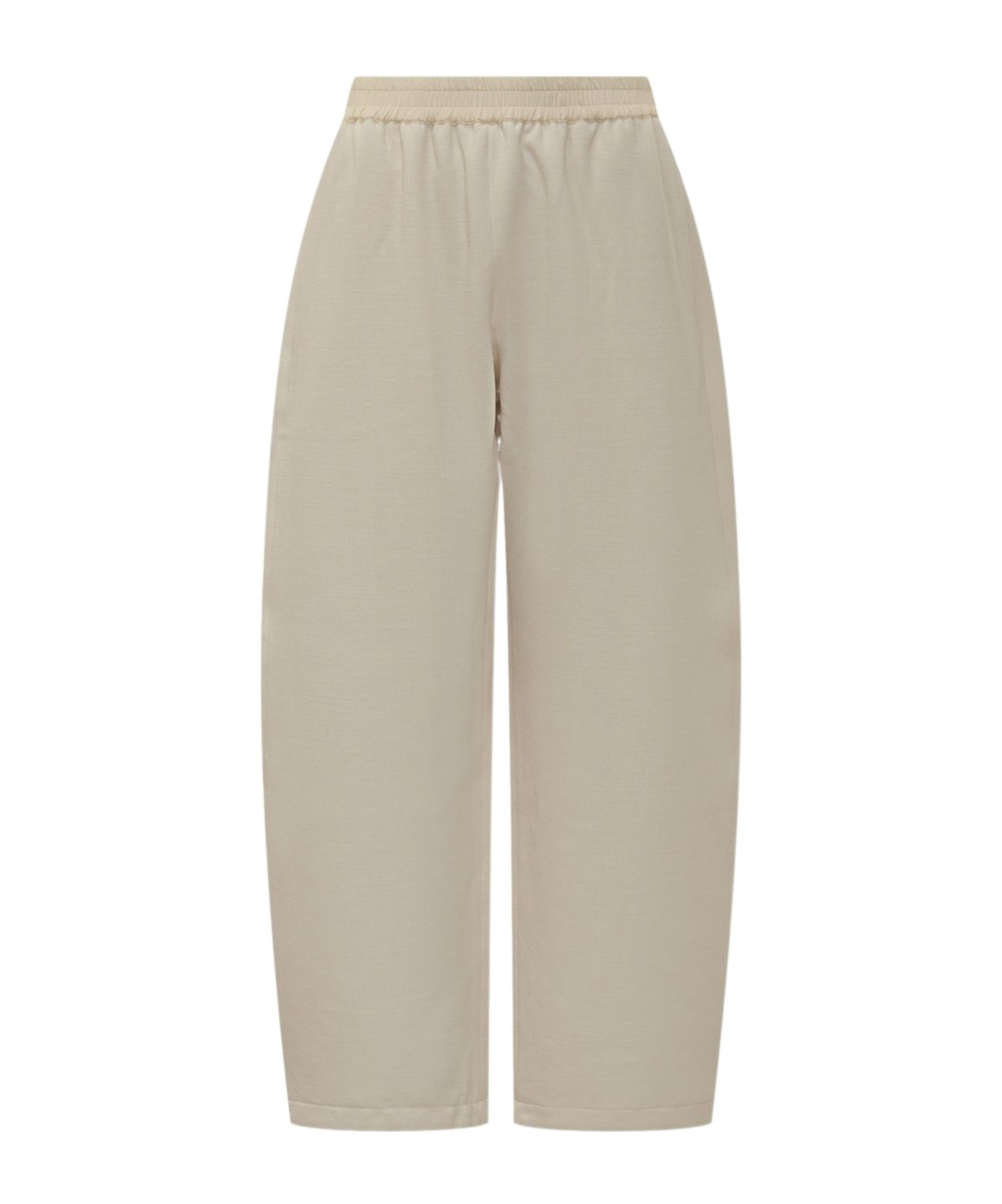 Studio Nicholson Elastic Waist Casual Pants In Neutral