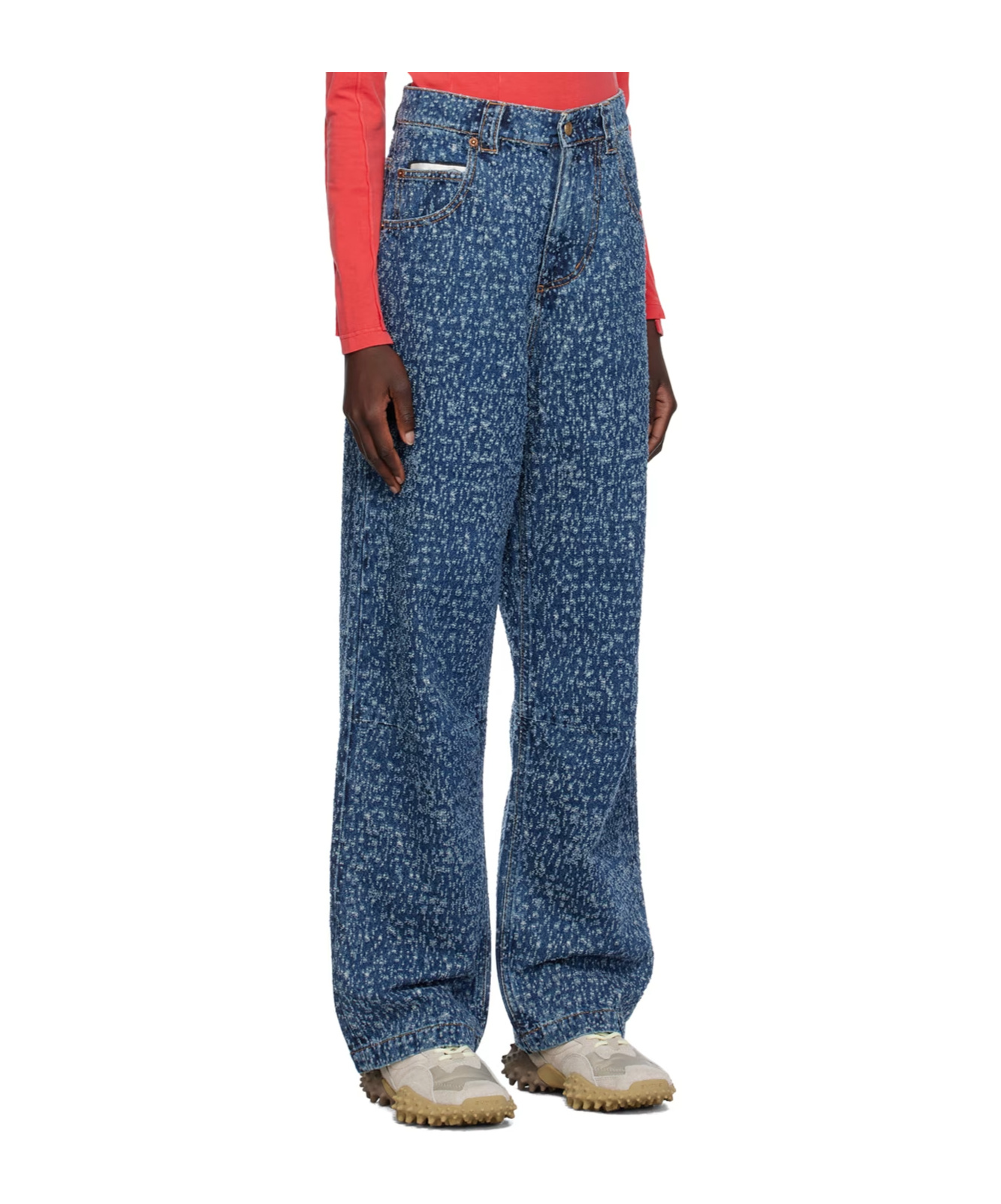 Eytys Titan Rupture Wide-leg Jeans In Blue