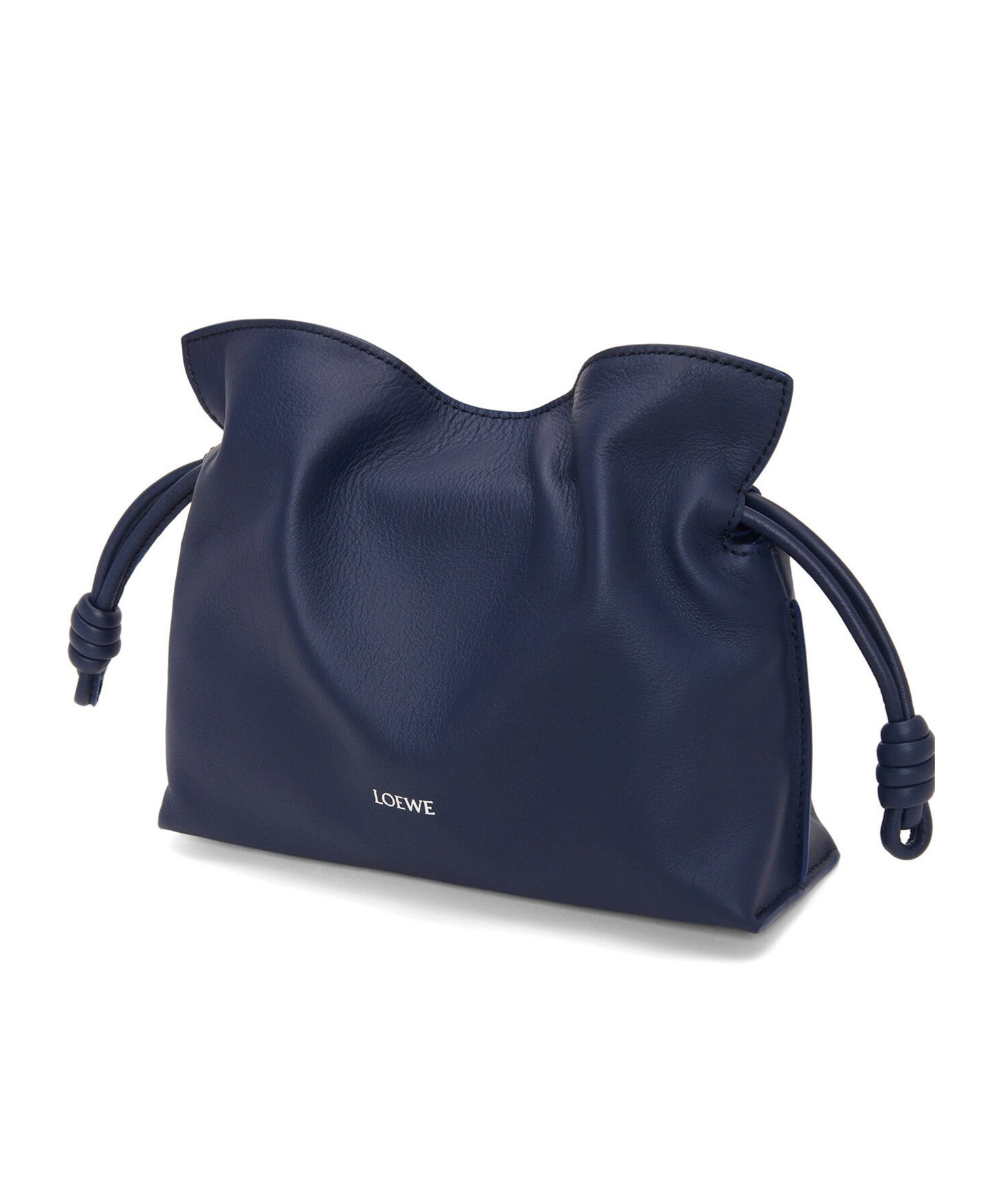 Shop Loewe Mini Flamenco Clutch In Nappa Calfskin In Blue