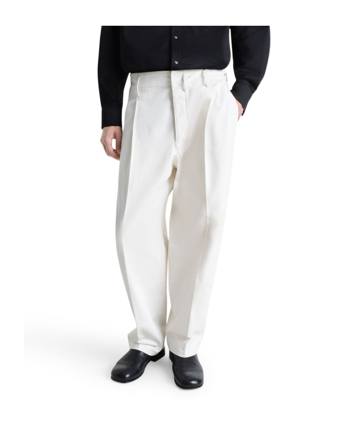 LEMAIRE PLEATED CARROT PANTS