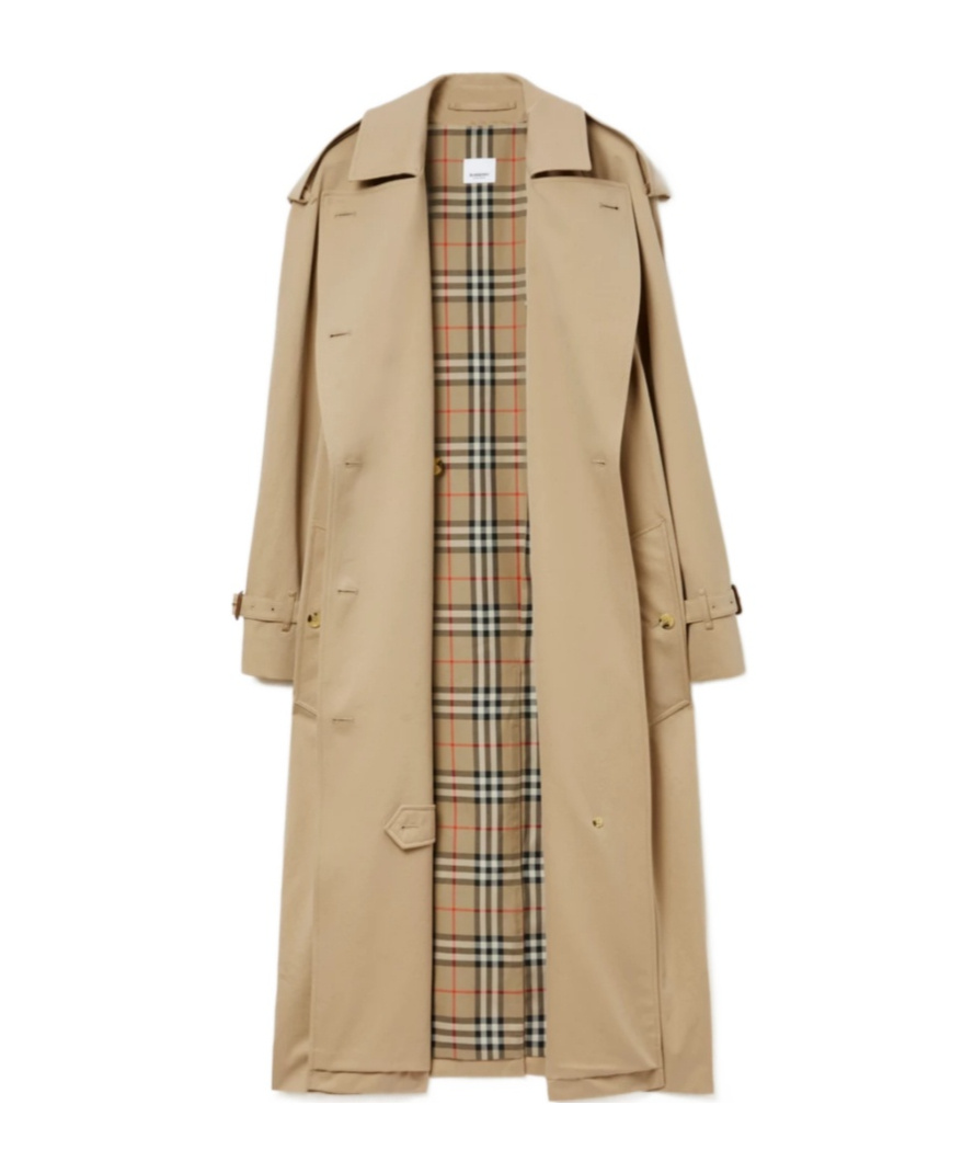 Burberry Castleford Double-breasted Cotton-gabardine Trench Coat In Nude