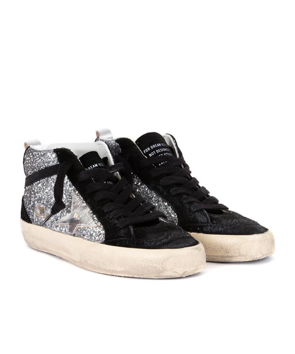 Golden Goose Lace-up High-top Casual Shoes In White