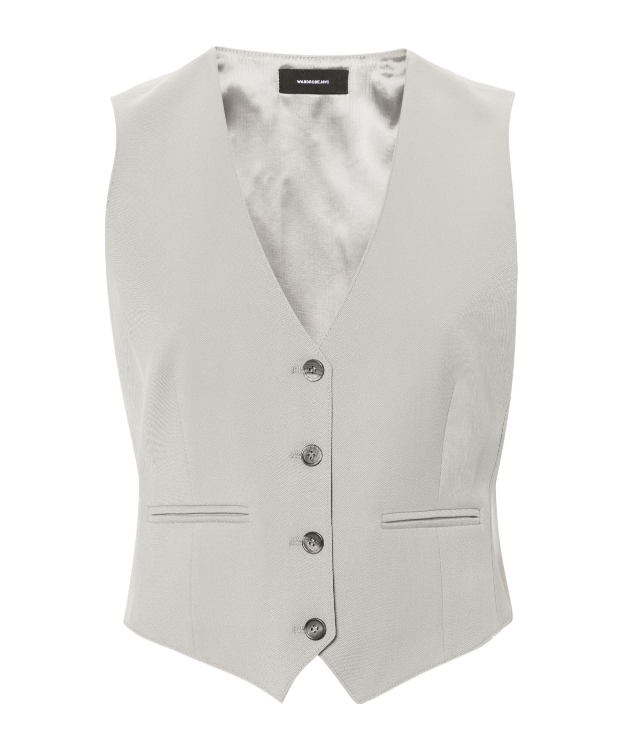 WARDROBE.NYC GREY WAISTCOAT WARDROBE.NYC - WOMEN