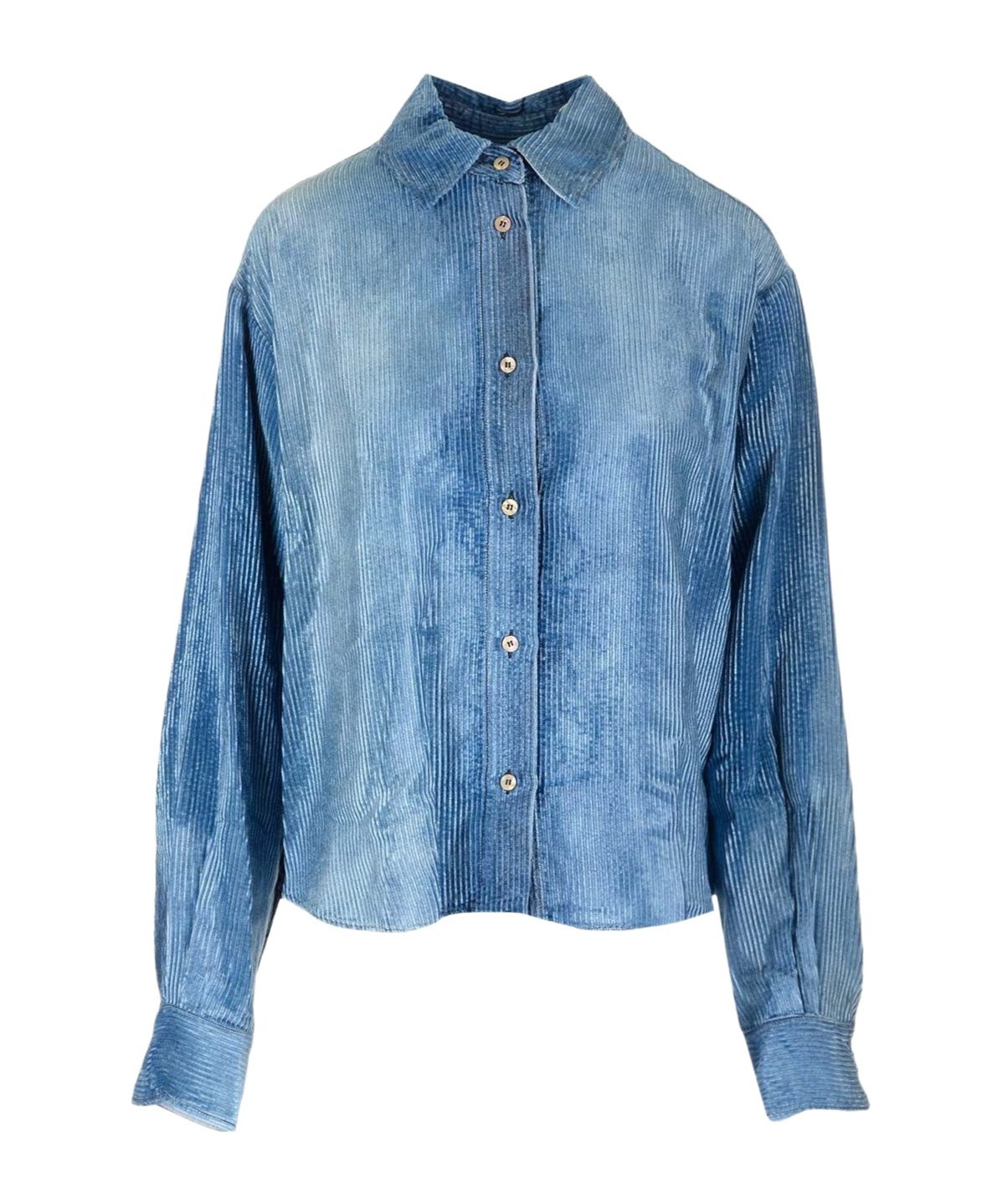 FORTE FORTE VELVET DENIM OVERSHIRT