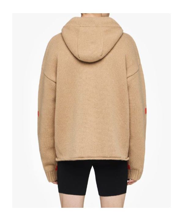 Shop Jw Anderson Anchor-logo Hoodie In Nude
