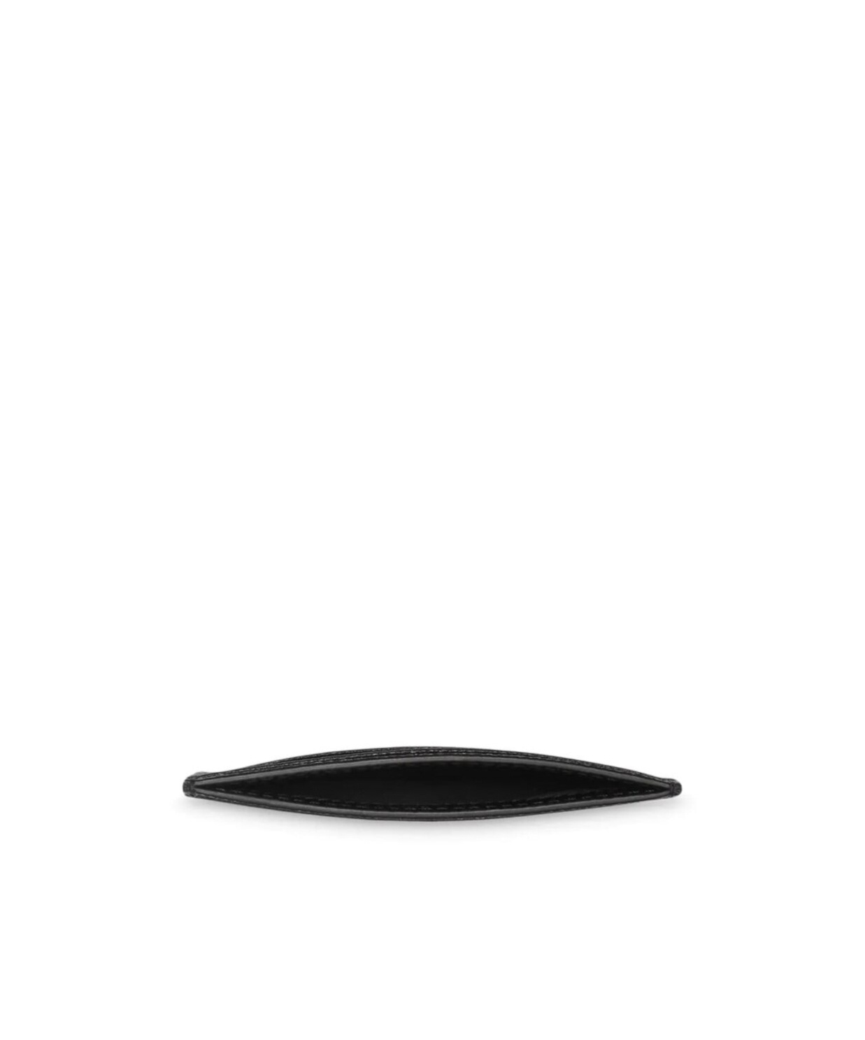 Burberry Grainy Leather Card Case In Black