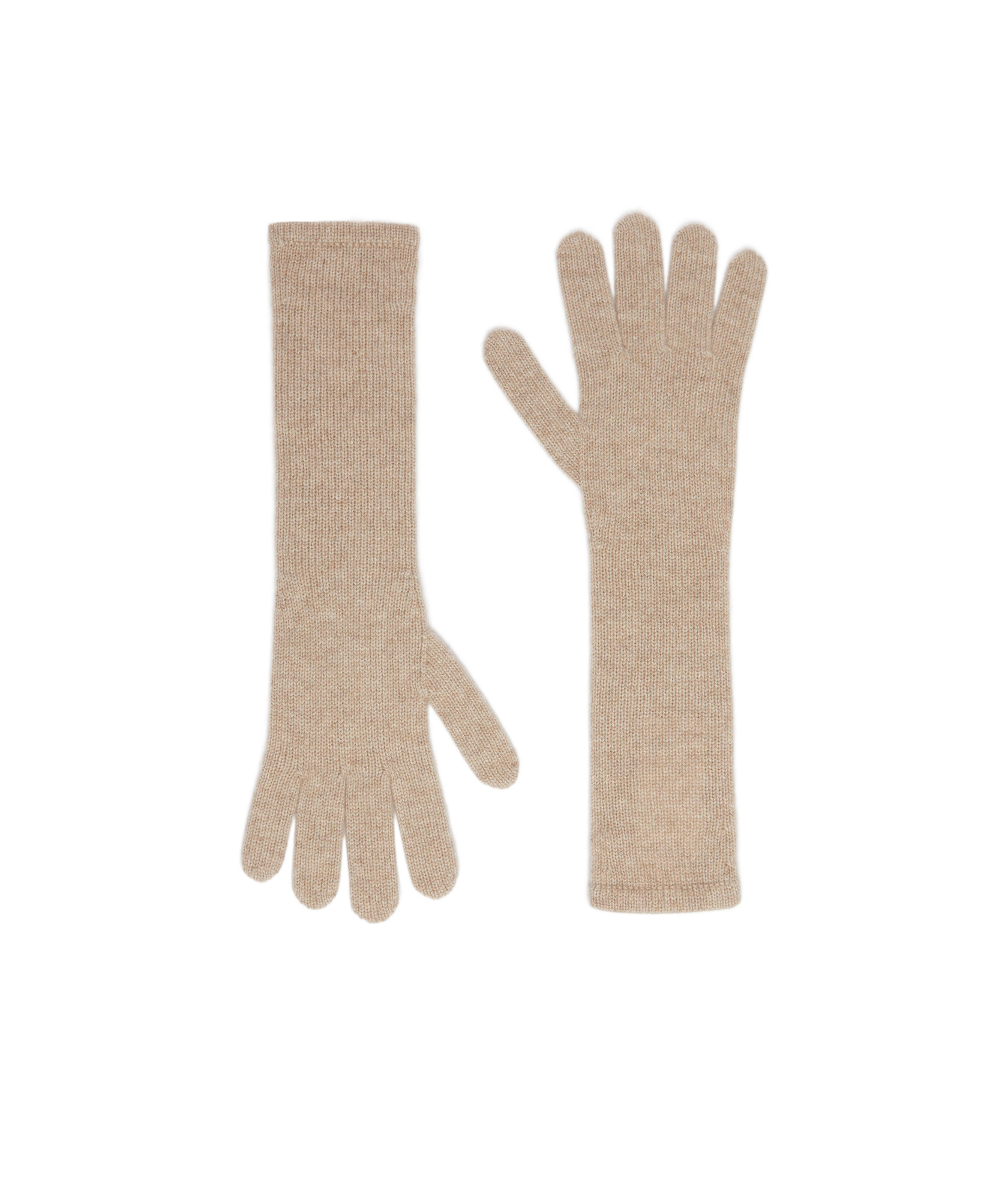 Max Mara Cashmere Gloves In Nude