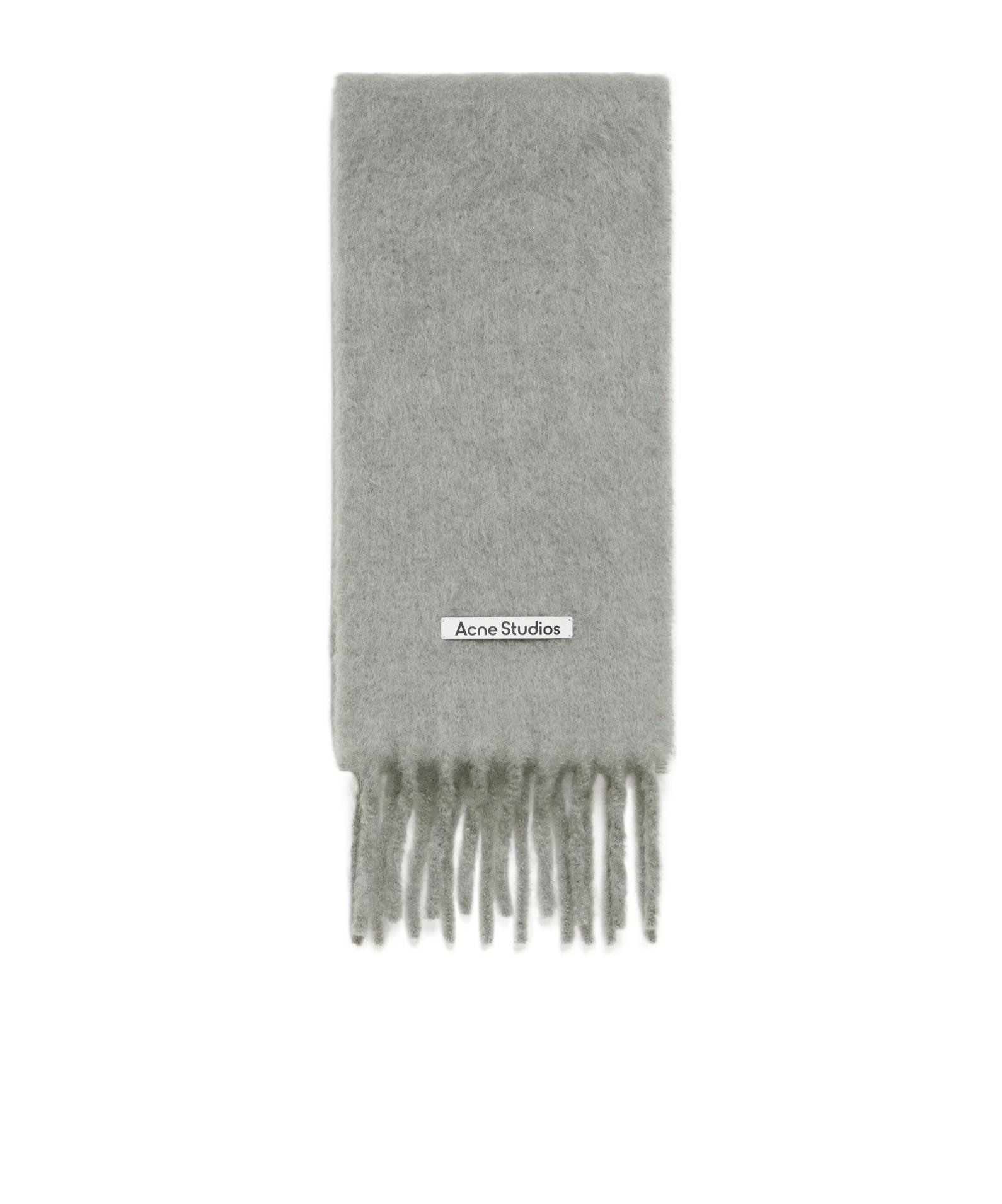 Acne Studios Fringed Scarf In Gray