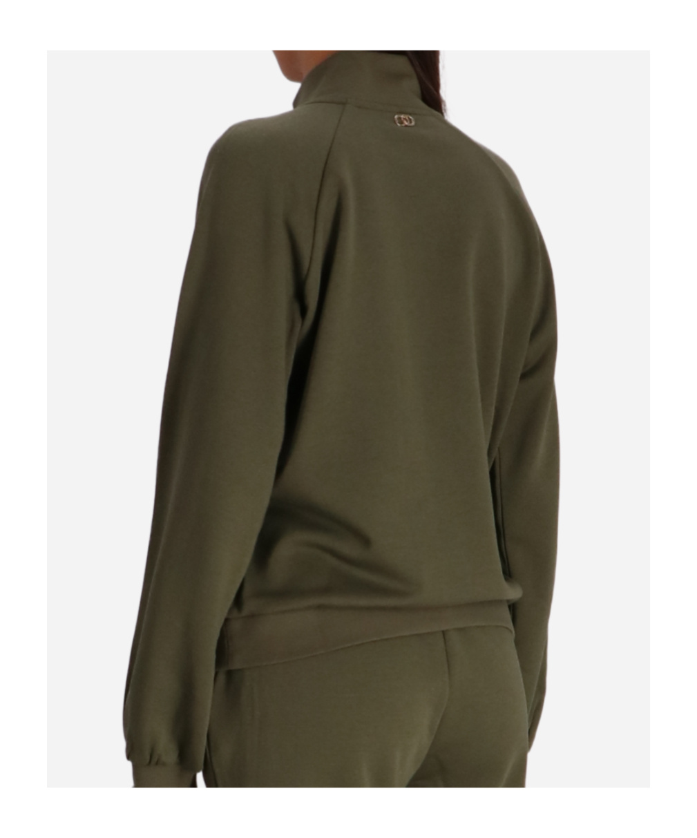 Liu •jo Embellished Zip-front Bomber Jacket In Gold