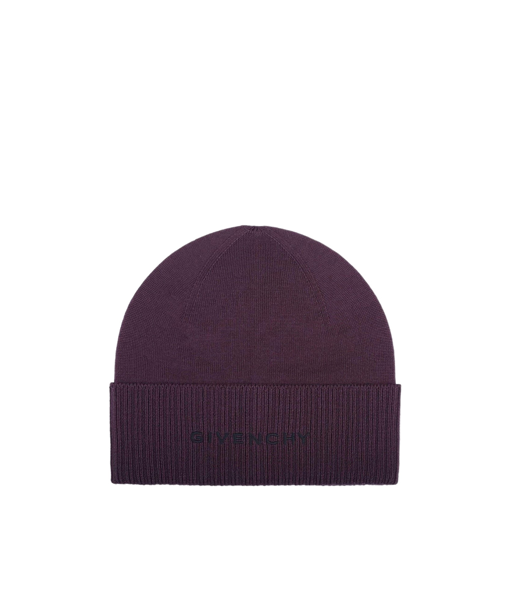 Givenchy Wool Logo Hat Men In Black