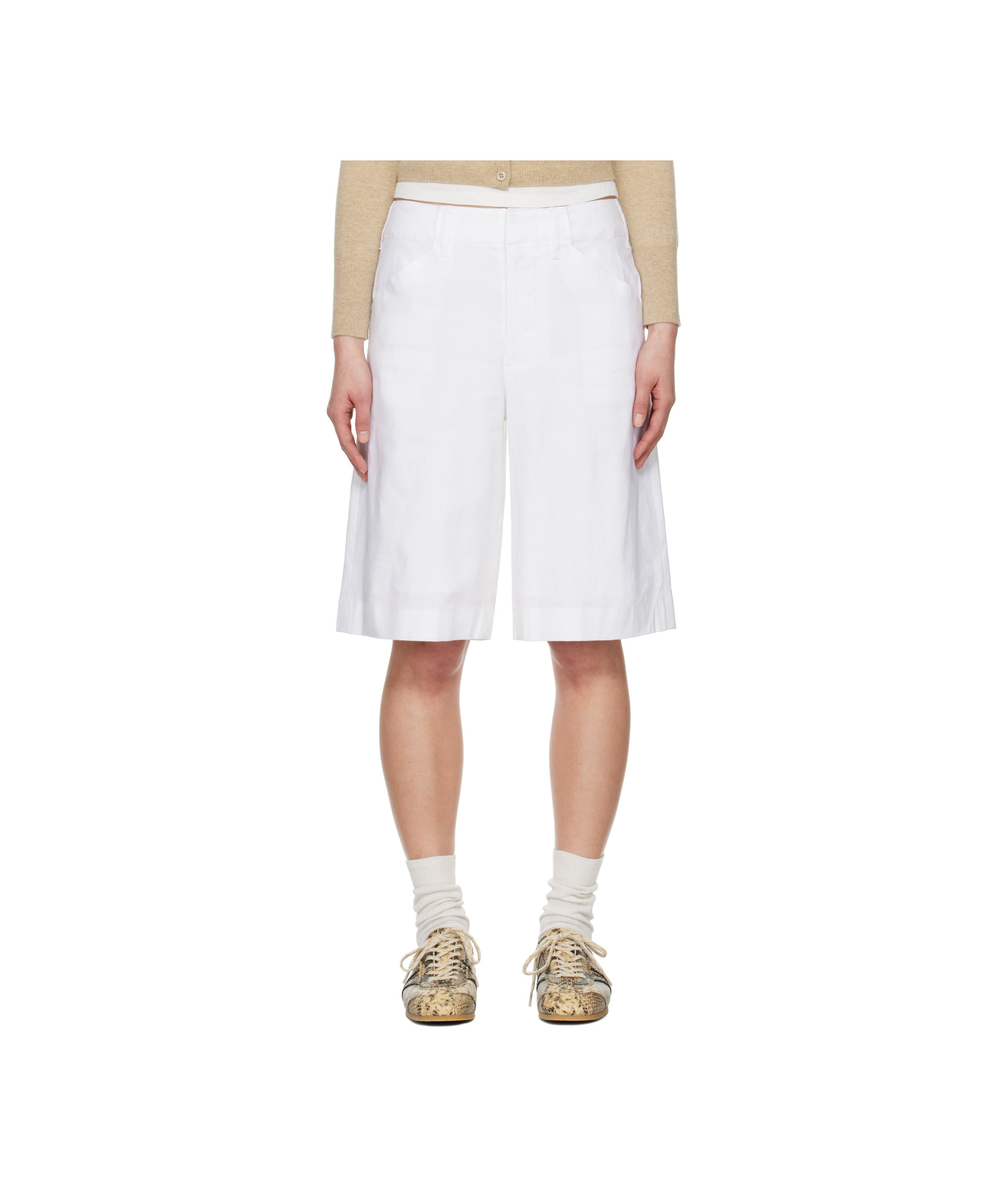 RAG & BONE BANKS LINEN-BLEND SHORTS