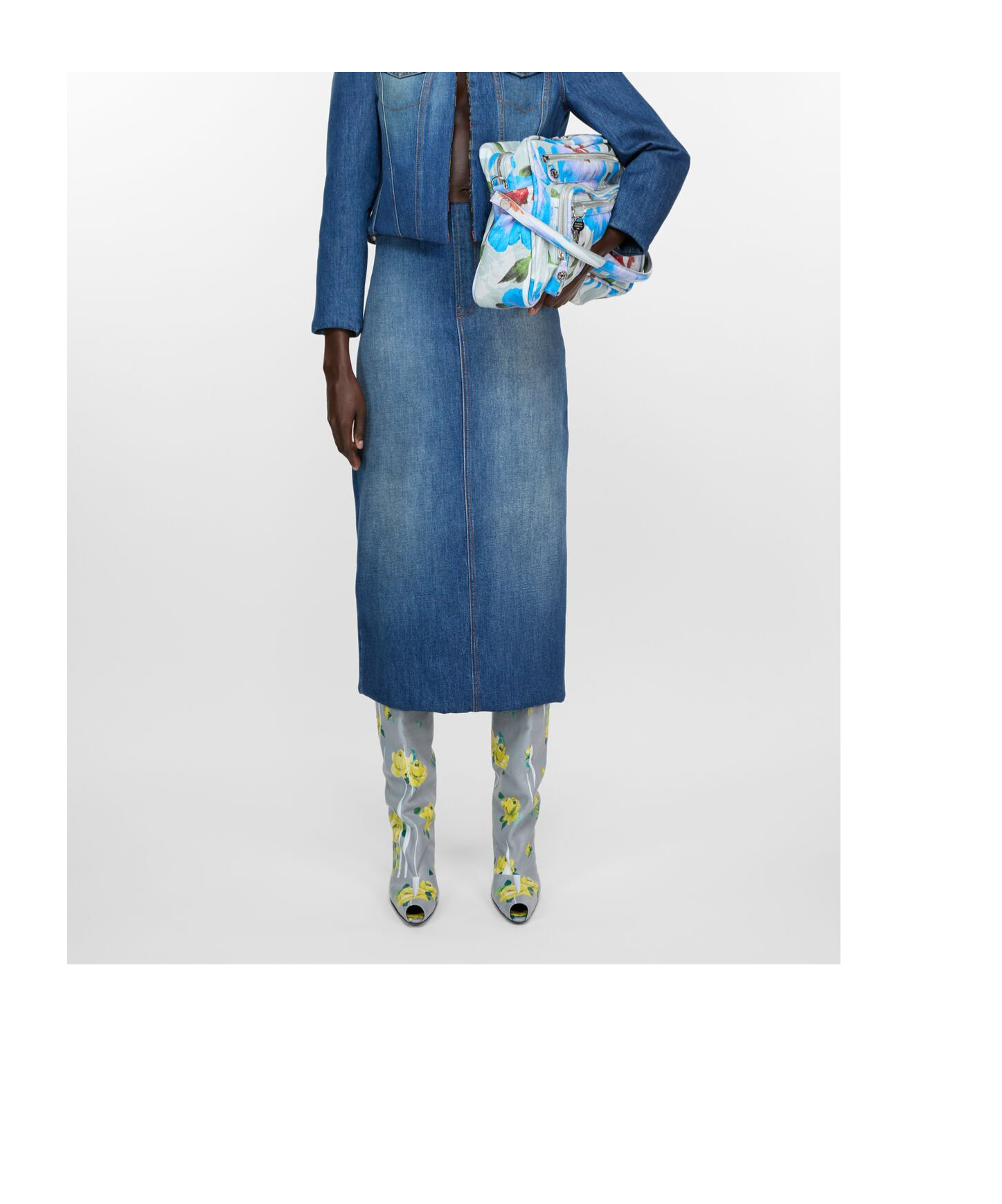 Acne Studios Open Toe Boots In Gray