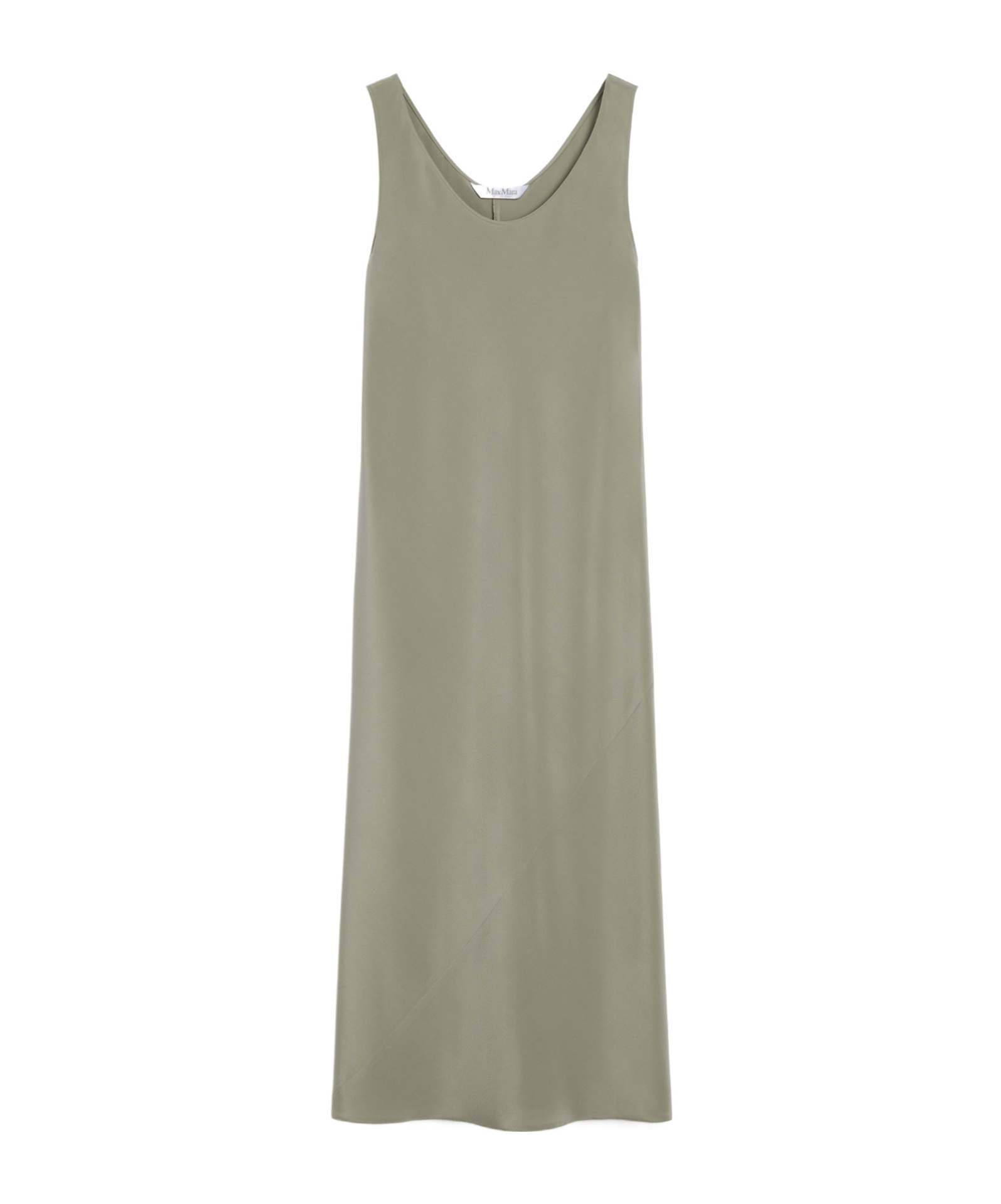 Max Mara Crêpe De Chine Dress In Green