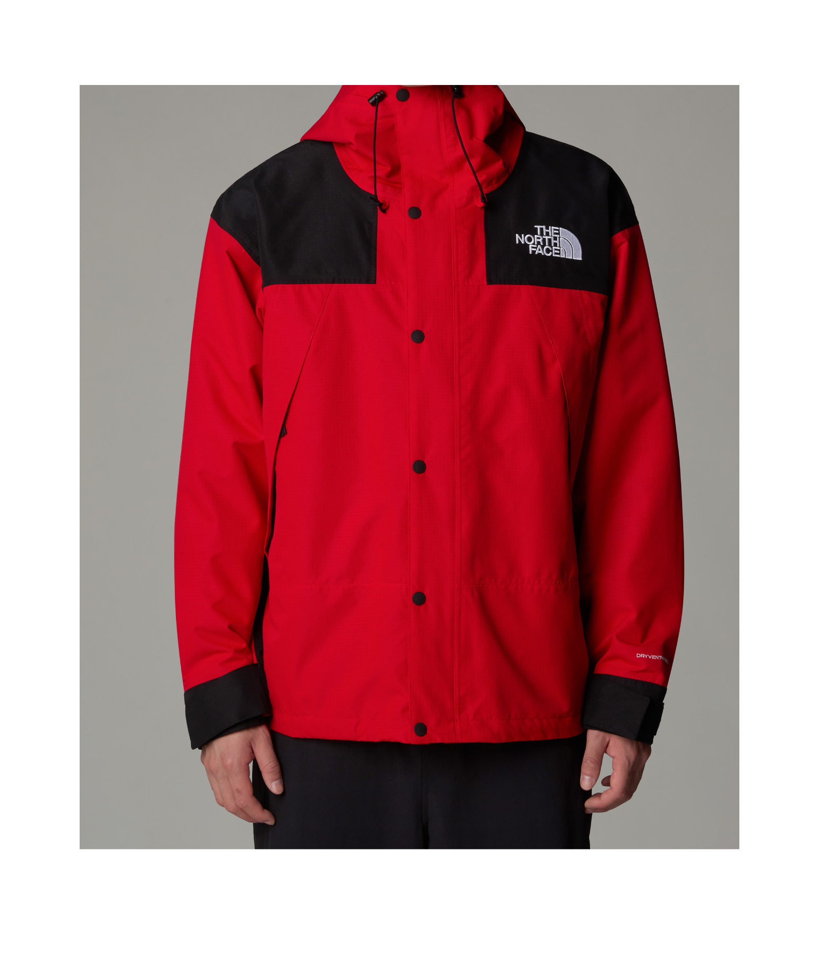 The North Face Mountain Mono Short Jacket In Red