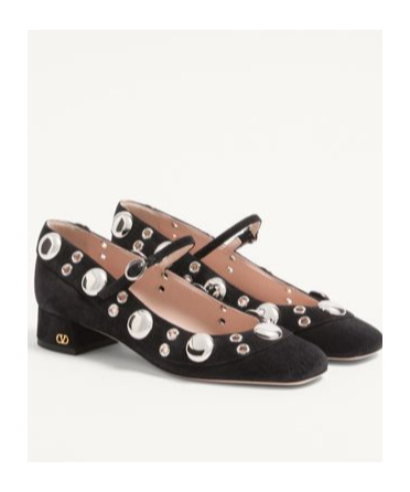 Valentino Perforated High Heels In Black