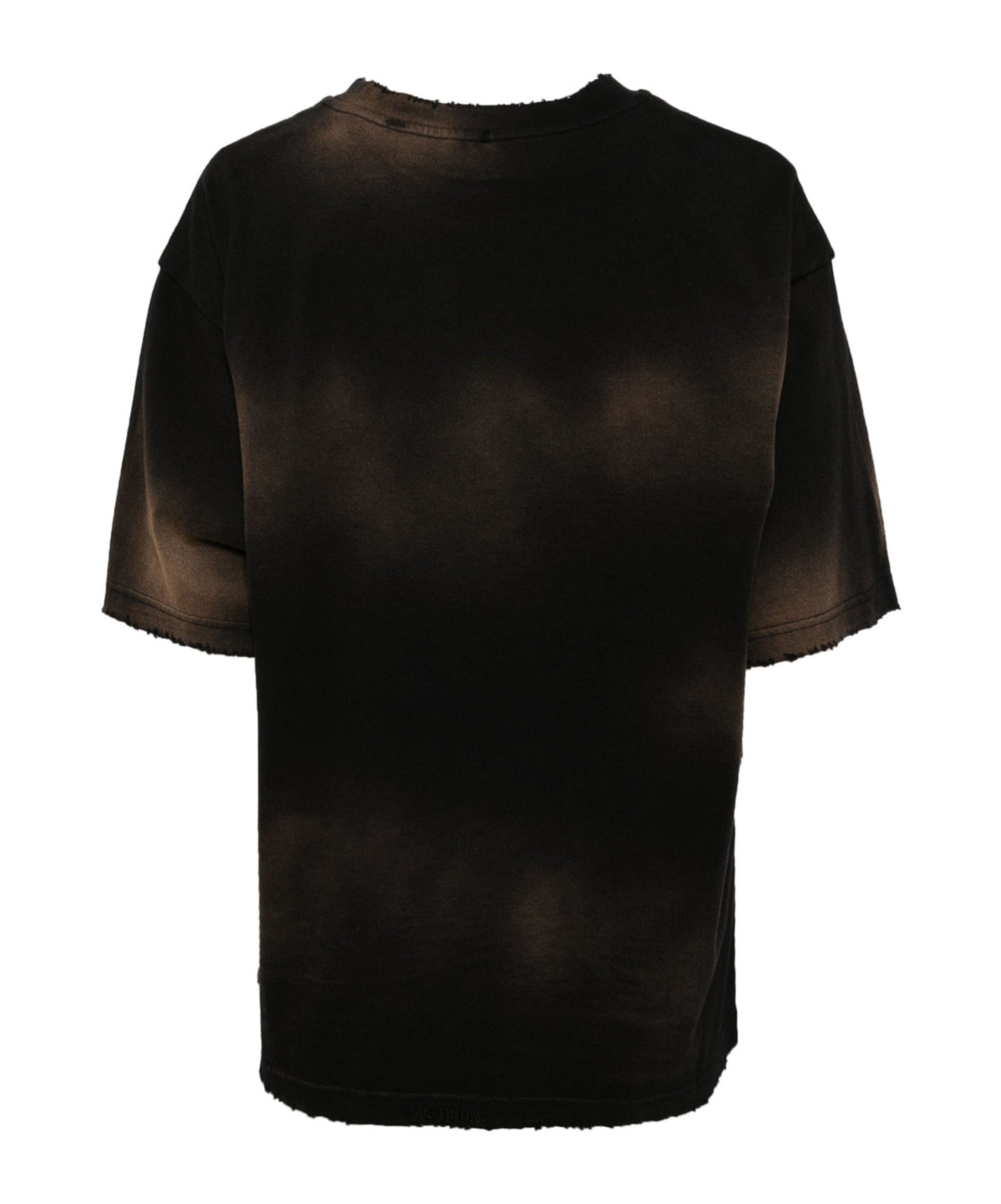 We11 Done Distressed T-shirt In Black
