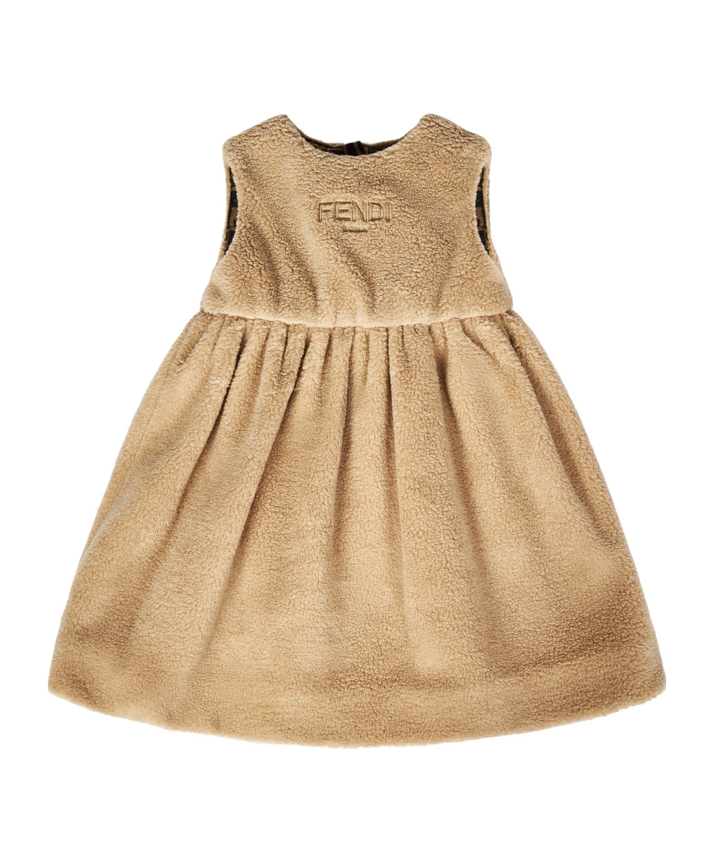 FENDI FENDI KIDS FF MOTIF SLEEVELESS DRESS