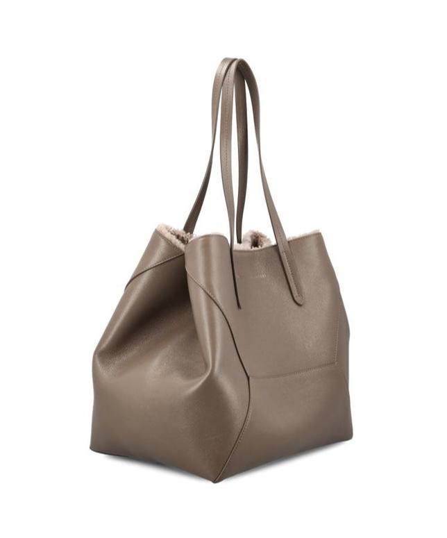 Brunello Cucinelli Double Handle Tote Bag In Nude