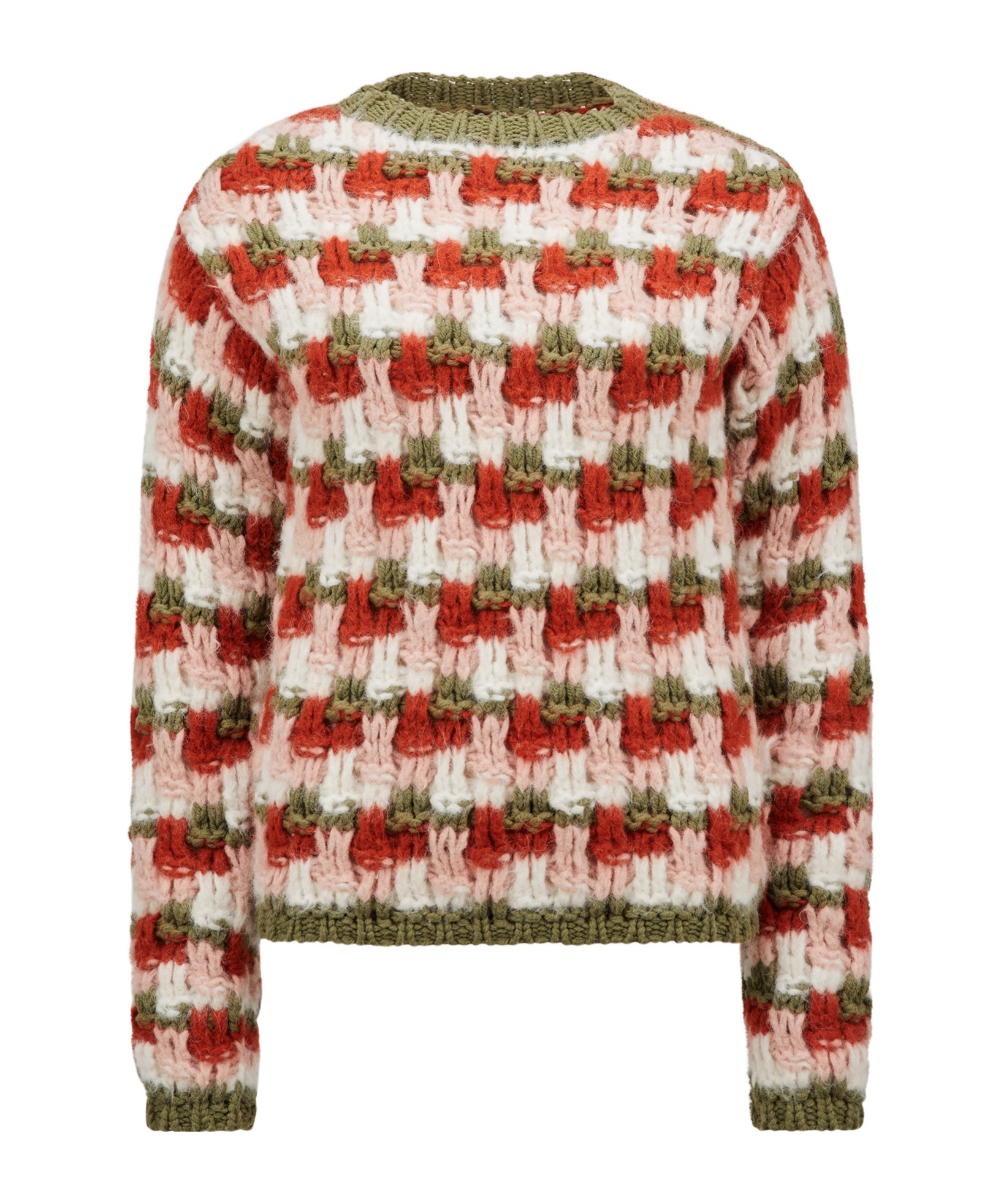Moncler Round Neck Sweater In Multicolor