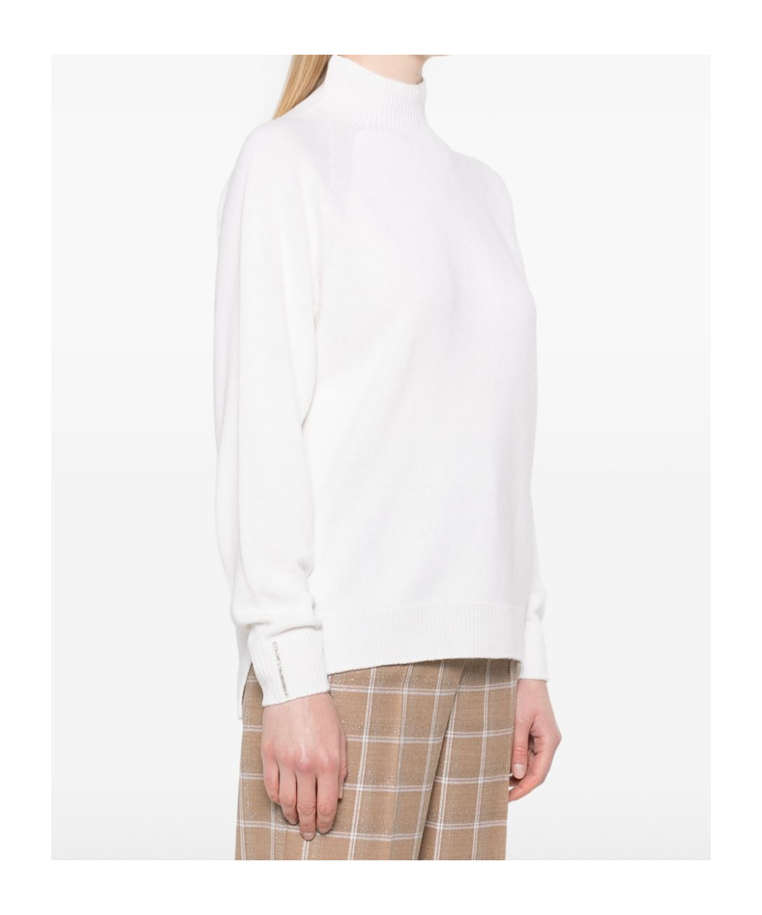 Shop Peserico Long-sleeved Sweater In White