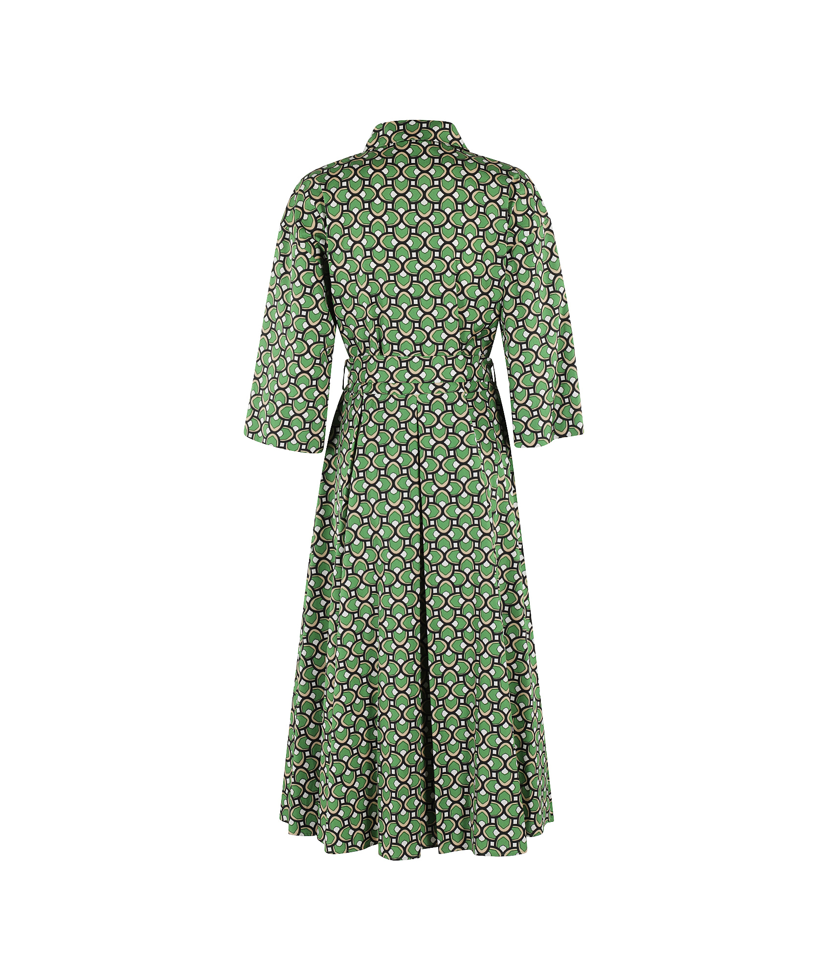 Weekend Max Mara Women's Varenna Printed Shirtdress In Green