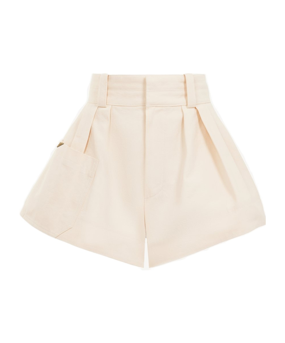 Shop Chloé Cotton-canvas Shorts In Cowardly Pink
