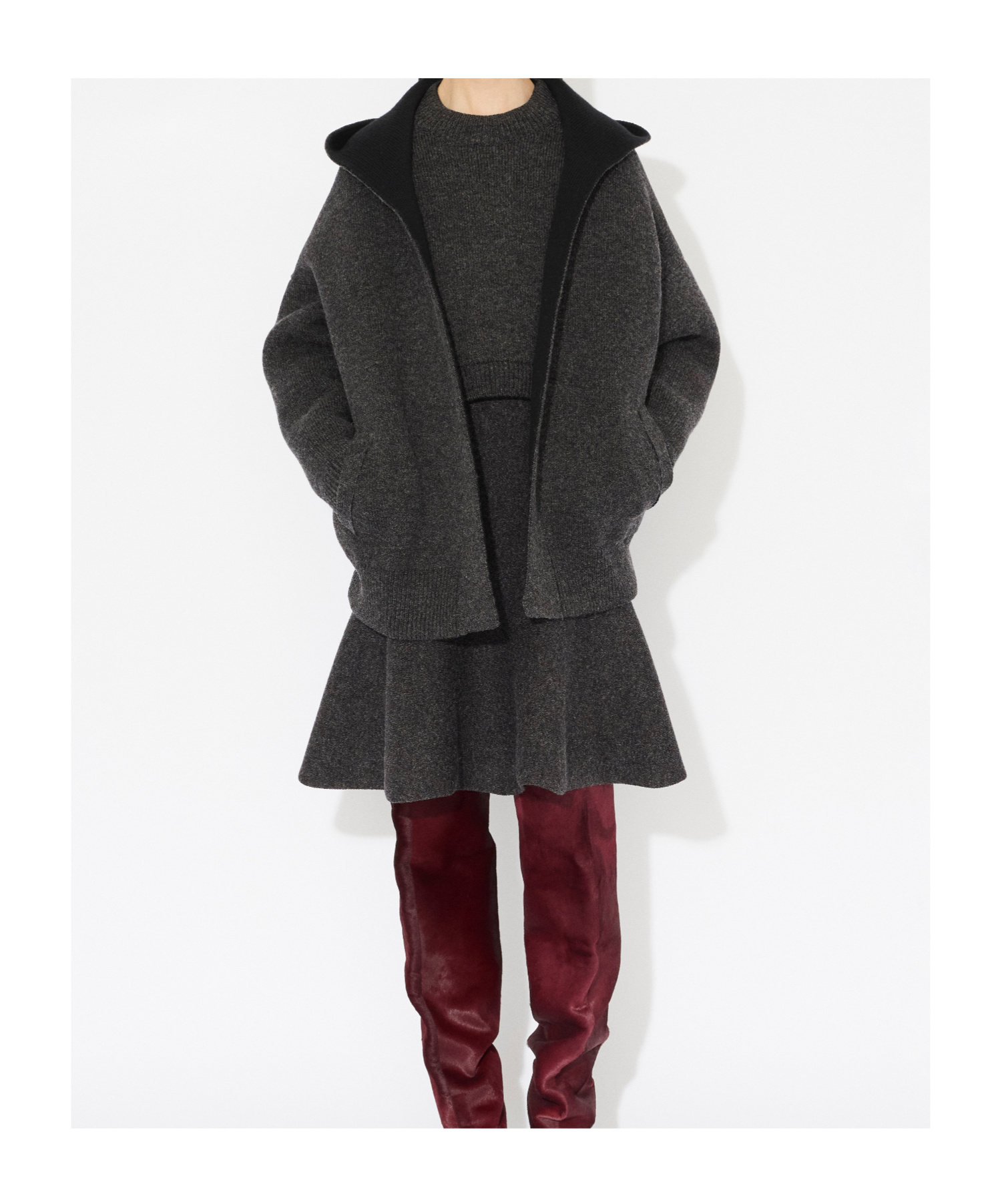 Alaïa Flared Skirt In Black