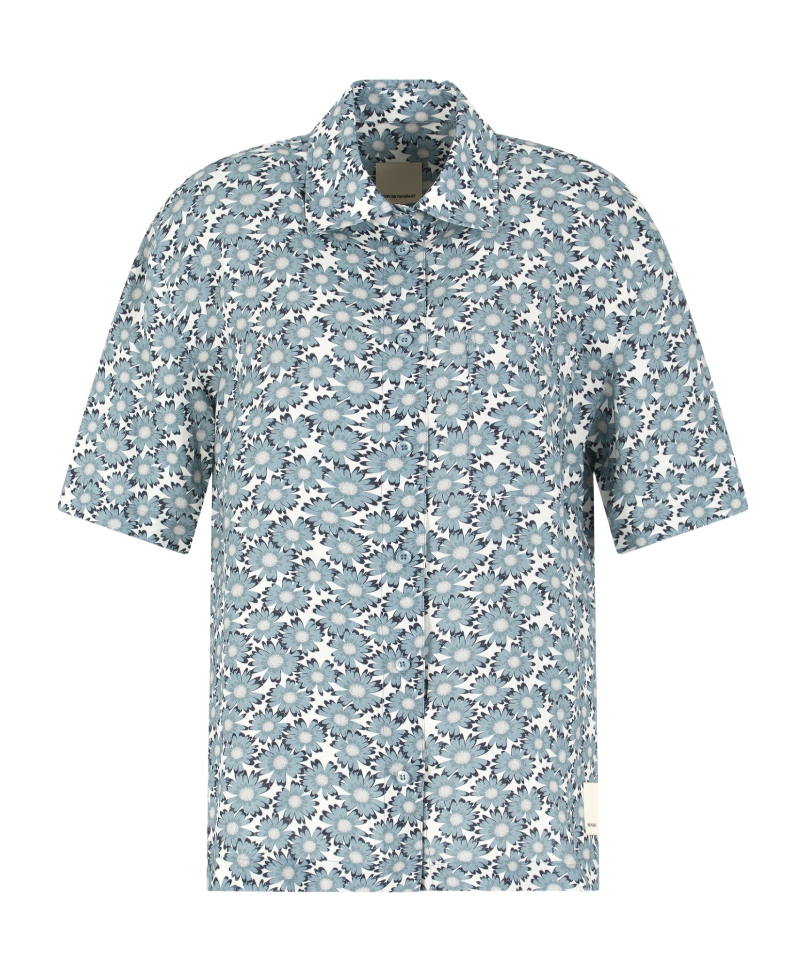 Shop Emporio Armani Daisy-print Shirt In Multicolor
