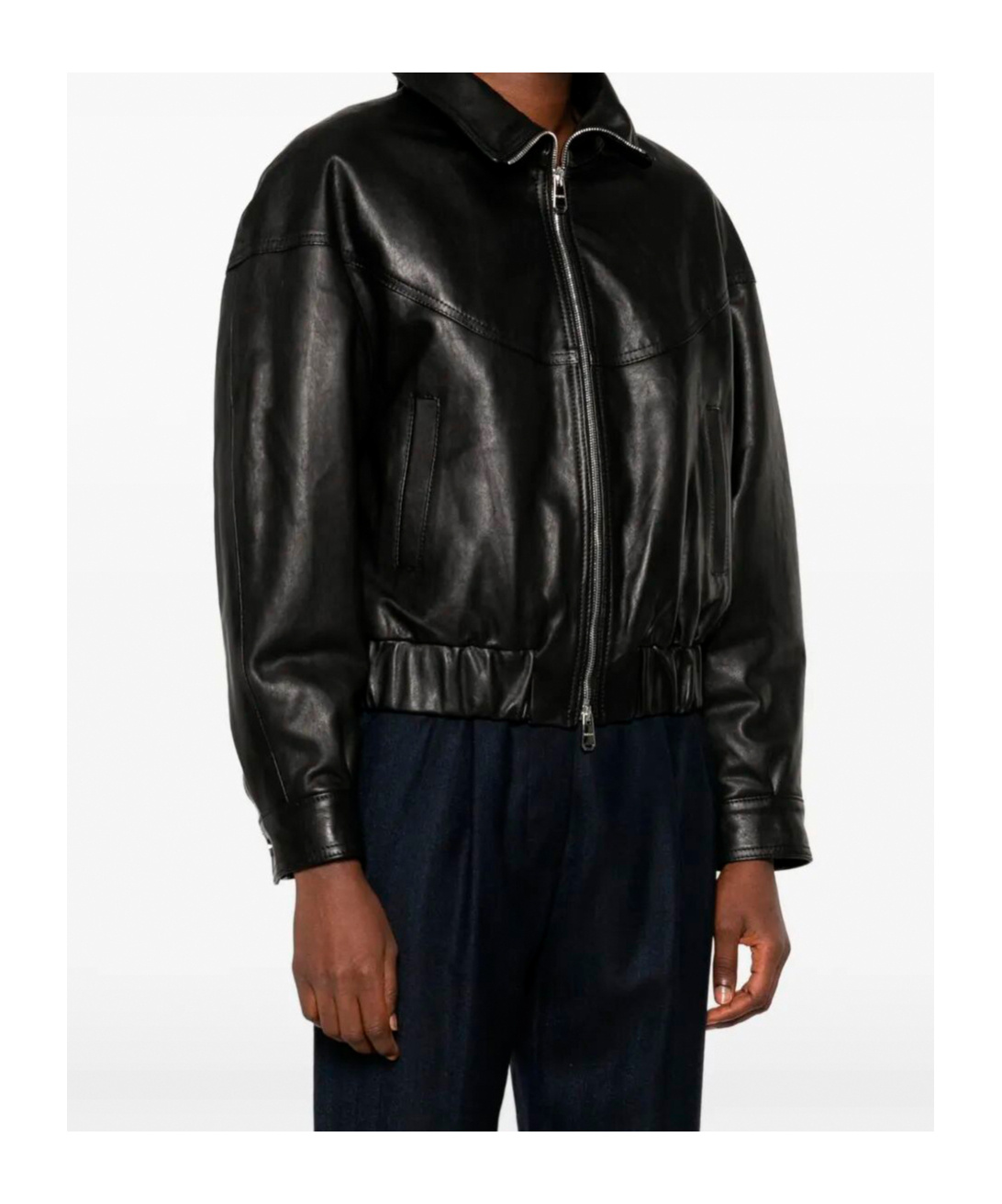 Dondup Zip-front Jacket In Black