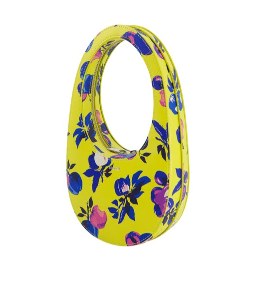 Shop Coperni Mini Swipe Print Bag In Yellow