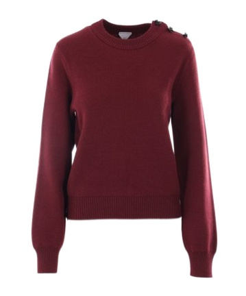 Bottega Veneta Long-sleeved Sweater In Brown