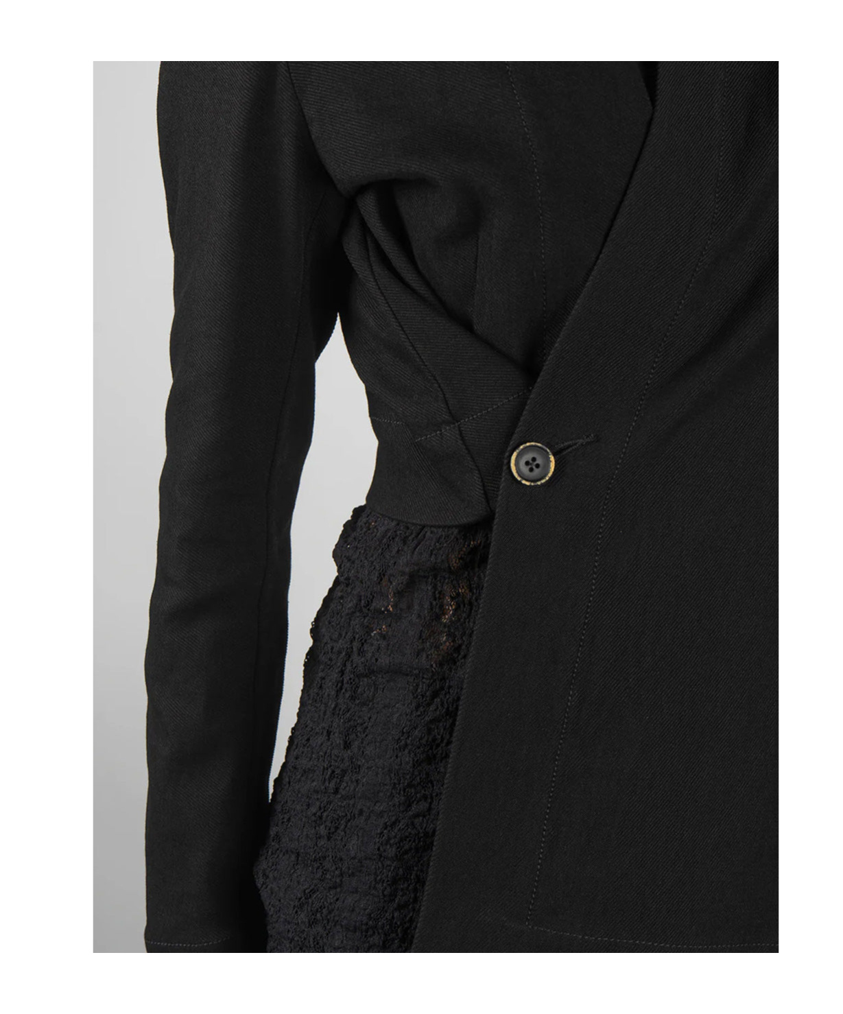 Uma Wang Keeva Asymmetrical Blazer In Black