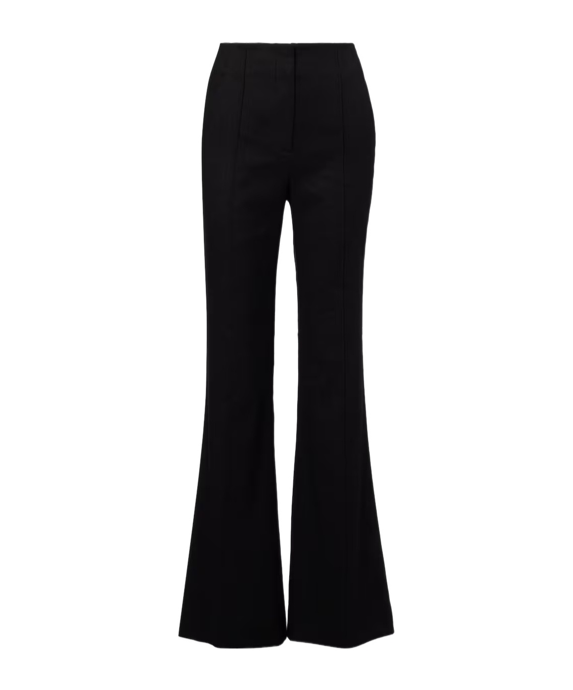Veronica Beard Komi High-rise Linen-blend Flared Pants In Black