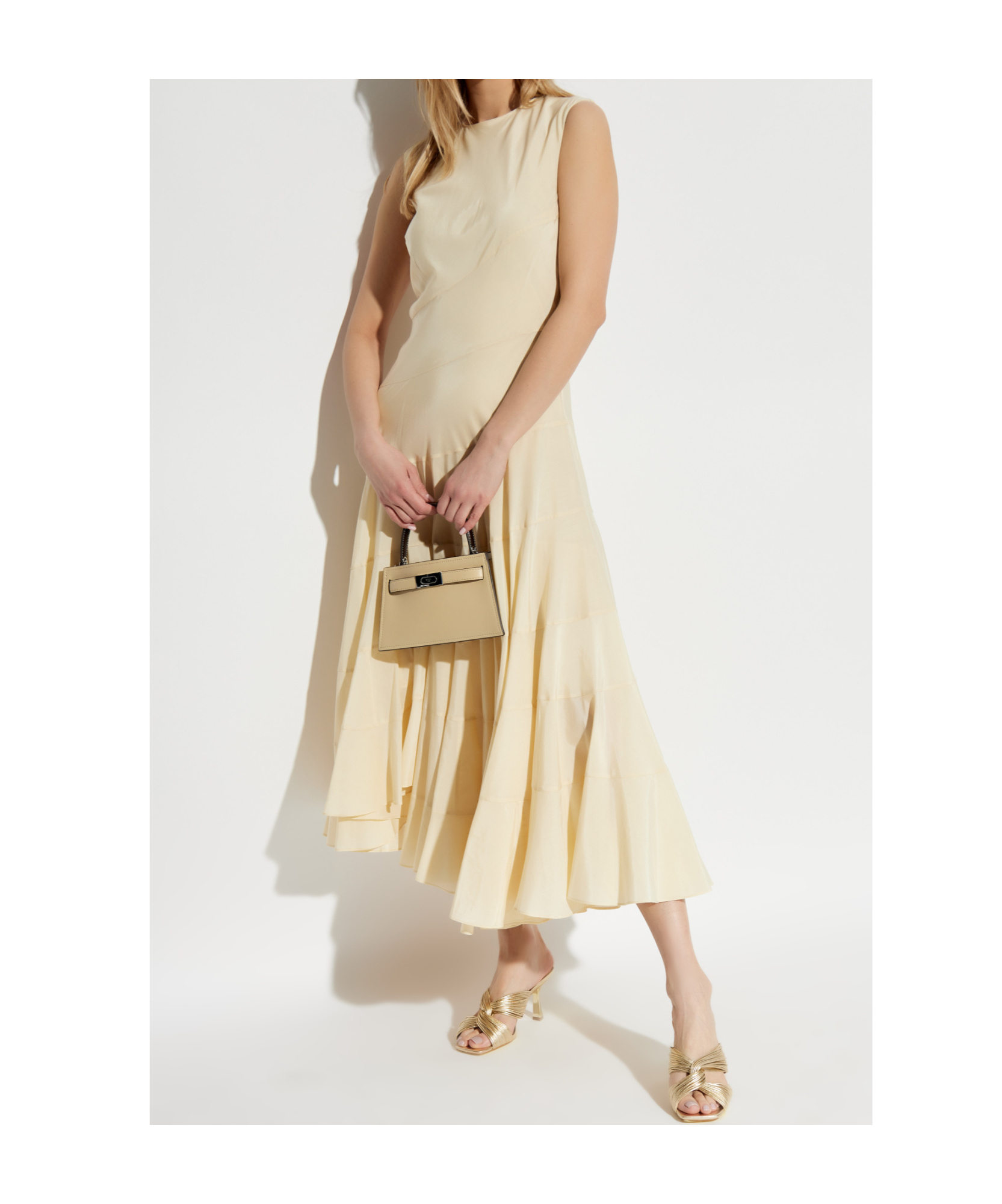 Shop Tory Burch Sleeveless Dress In Nude