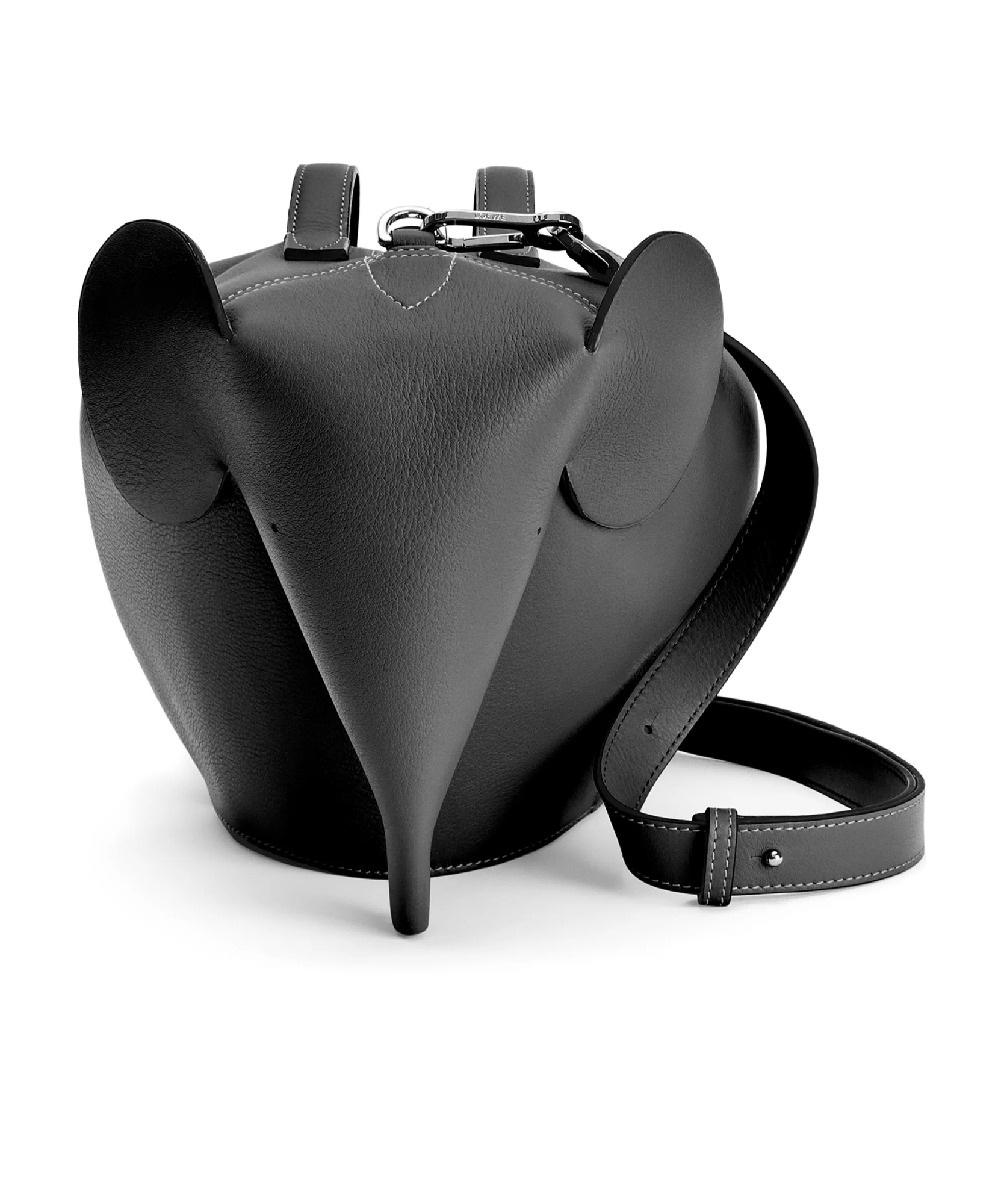 Loewe Large Elephant Bag In Classic Calfskin In Black