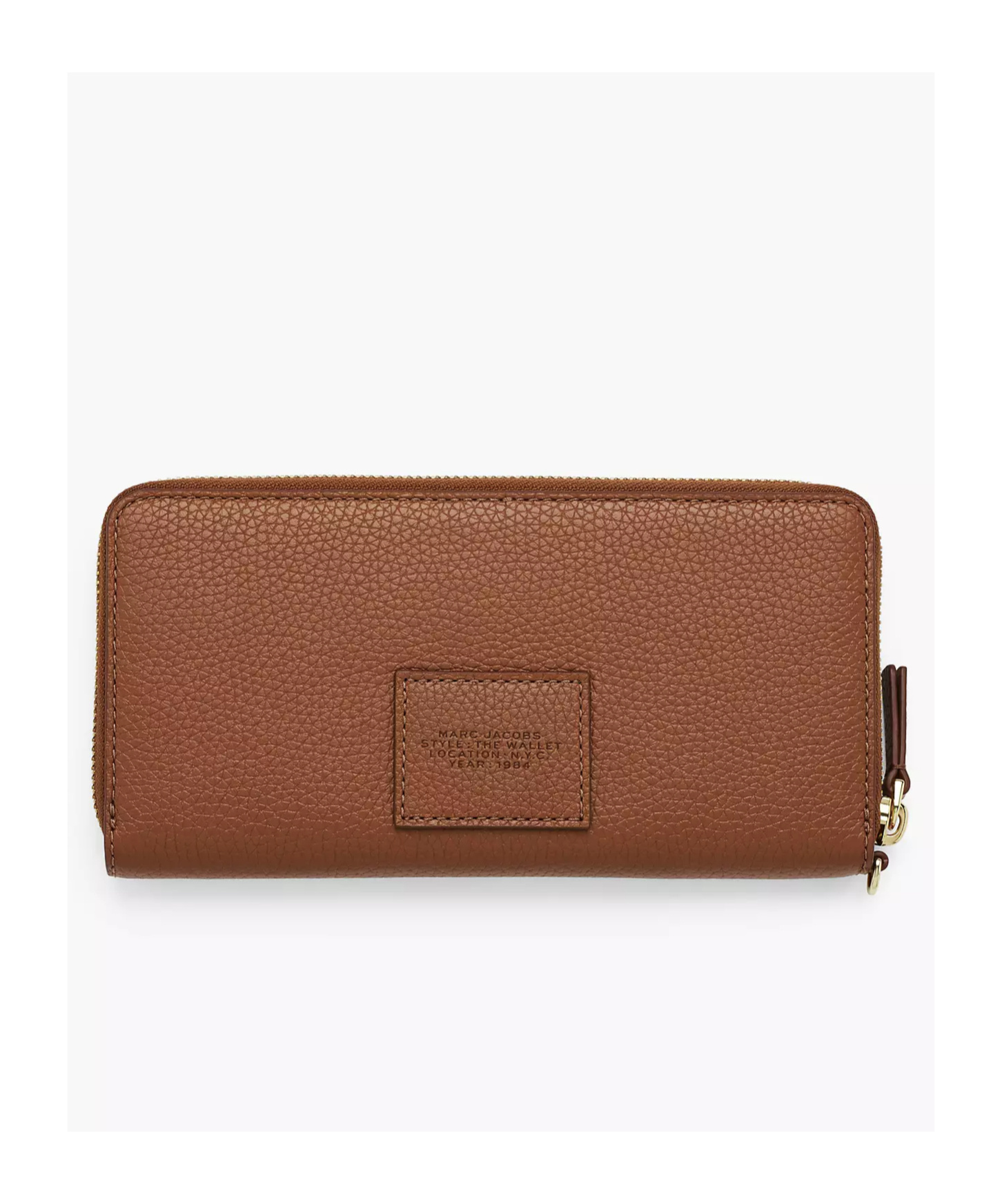 Marc Jacobs Continental Leather Wallet In Brown