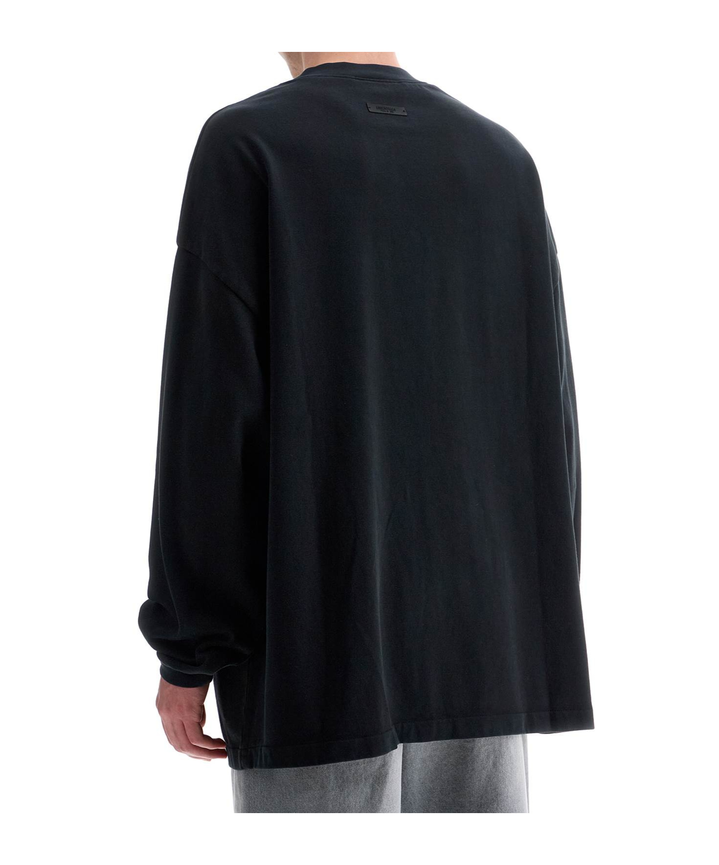 Essentials Heavy Long Sleeve T-shirt In Black