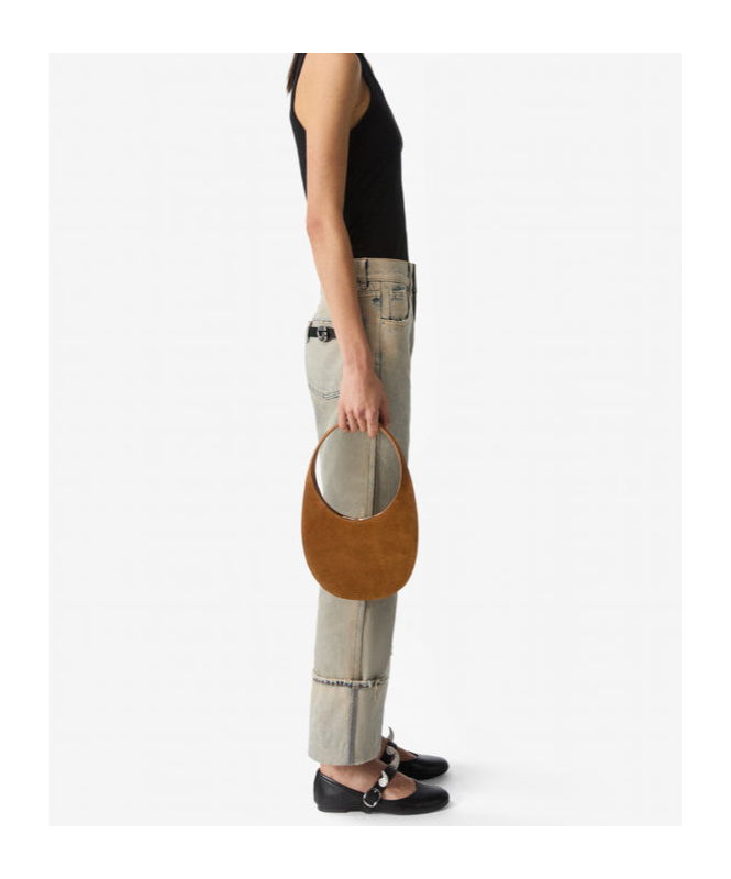 Coperni Boyfriend Jeans In Unique Greige Cotton Denim In Blue