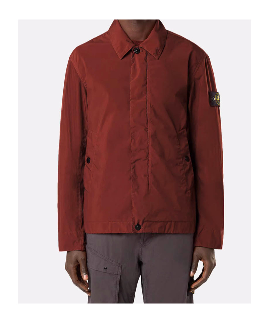 Stone Island Jacket With Matt Appearance And Anti-drop In Copper