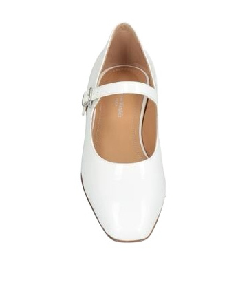 Maison Margiela Plain Colour Ballet Flats In White