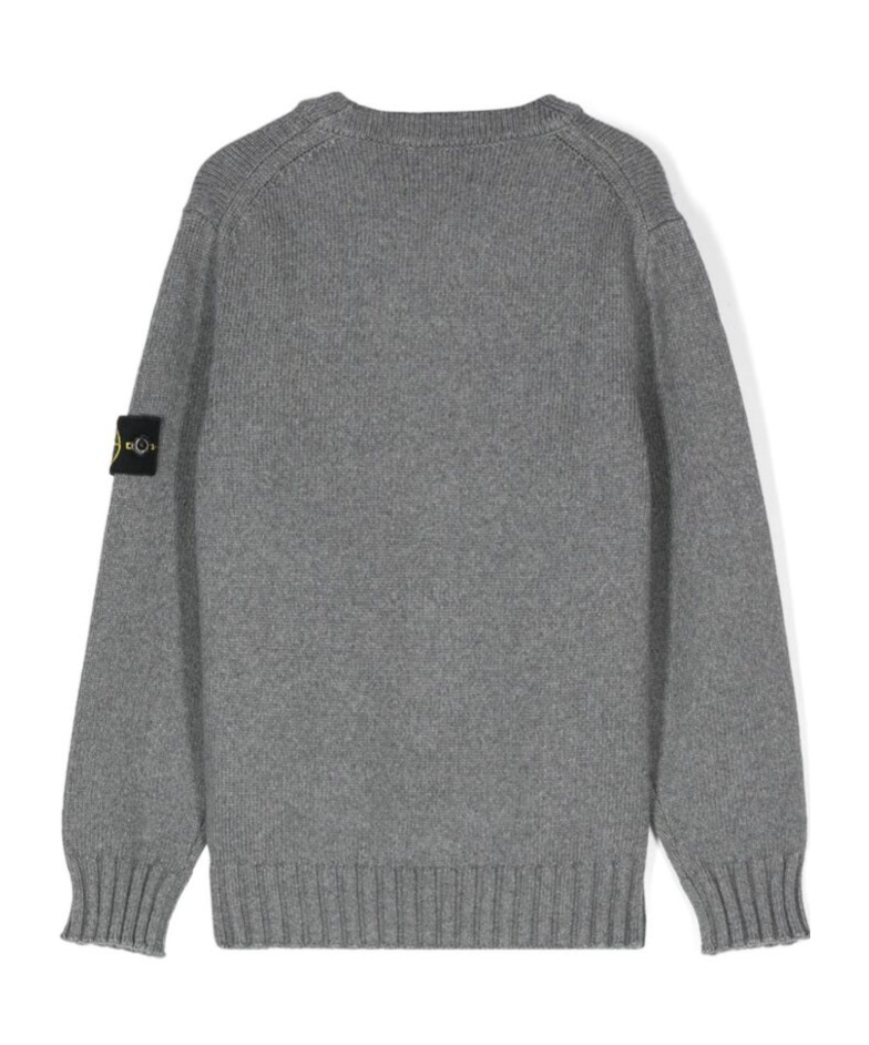 Stone Island Long-sleeved Sweater In Gray