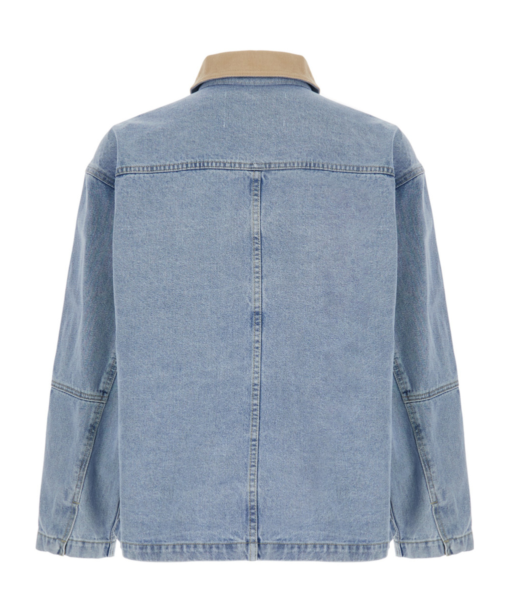 Dunst Vintage Denim Work Jacket In Blue