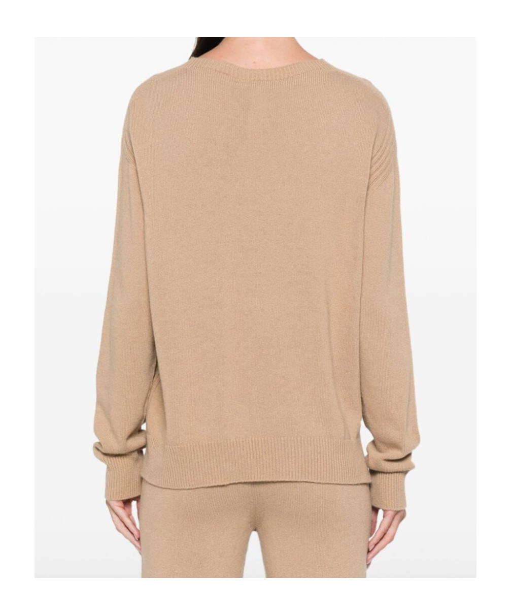 Twinset Logo-embroidered Sweater In Nude