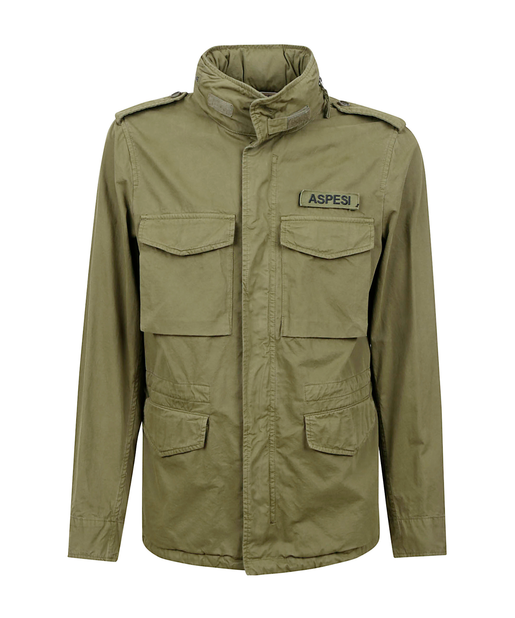 Aspesi Minifield Cot Jacket In Green