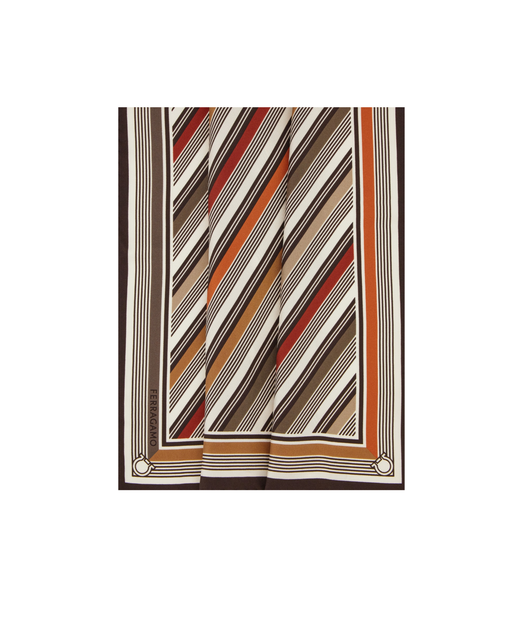 Ferragamo Pocket Square In Multi