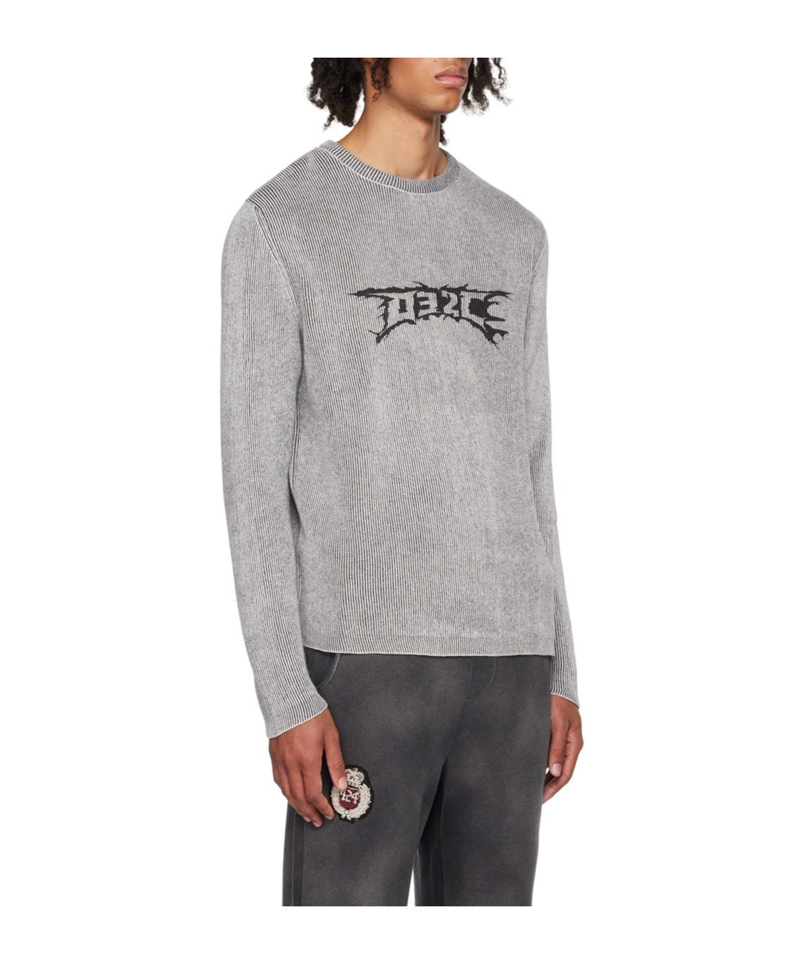 032c Nerve Shatter Sweater In Gray