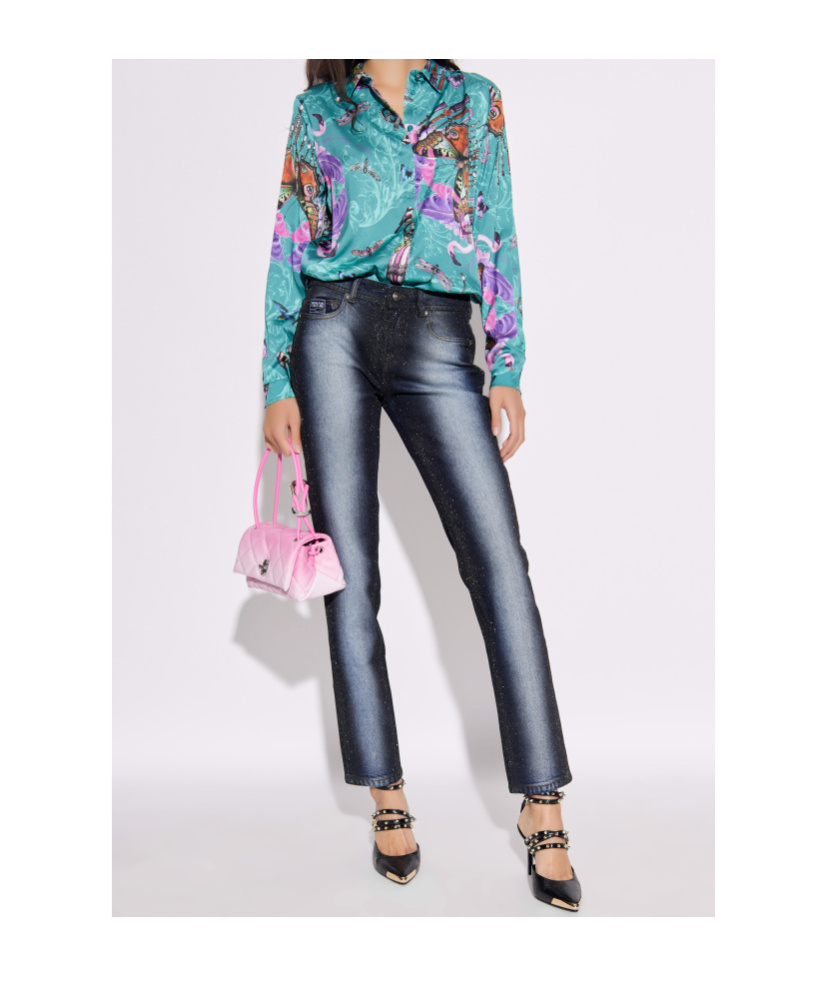Versace Jeans Long Sleeve Shirt In Multi