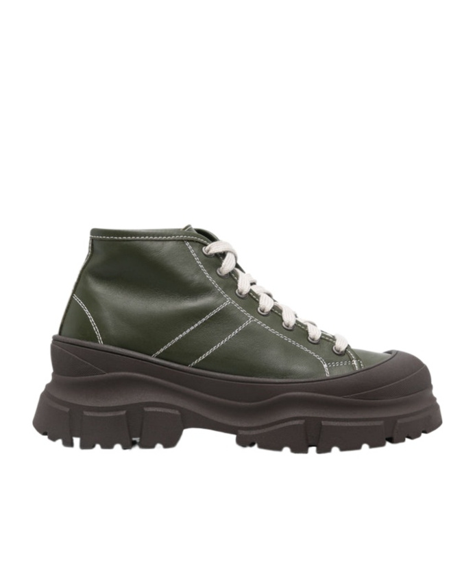 Sofie D'hoore Round-head Sneakers In Green